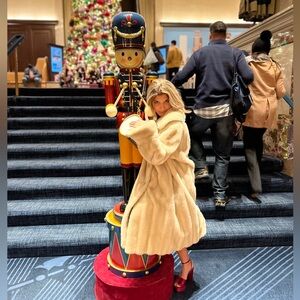 Vintage Mincara Faux Fur Coat